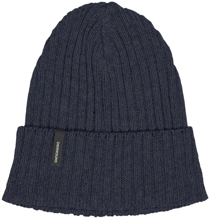 Delmar Beanie Dark Night Blue WomenMen Didriksons Hats and Caps