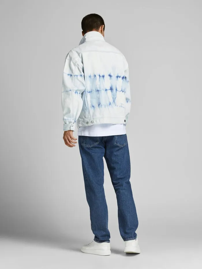Denim Jackets JACK and JONES Mens JEAN CJ 504 DENIM JACKET White White Denim