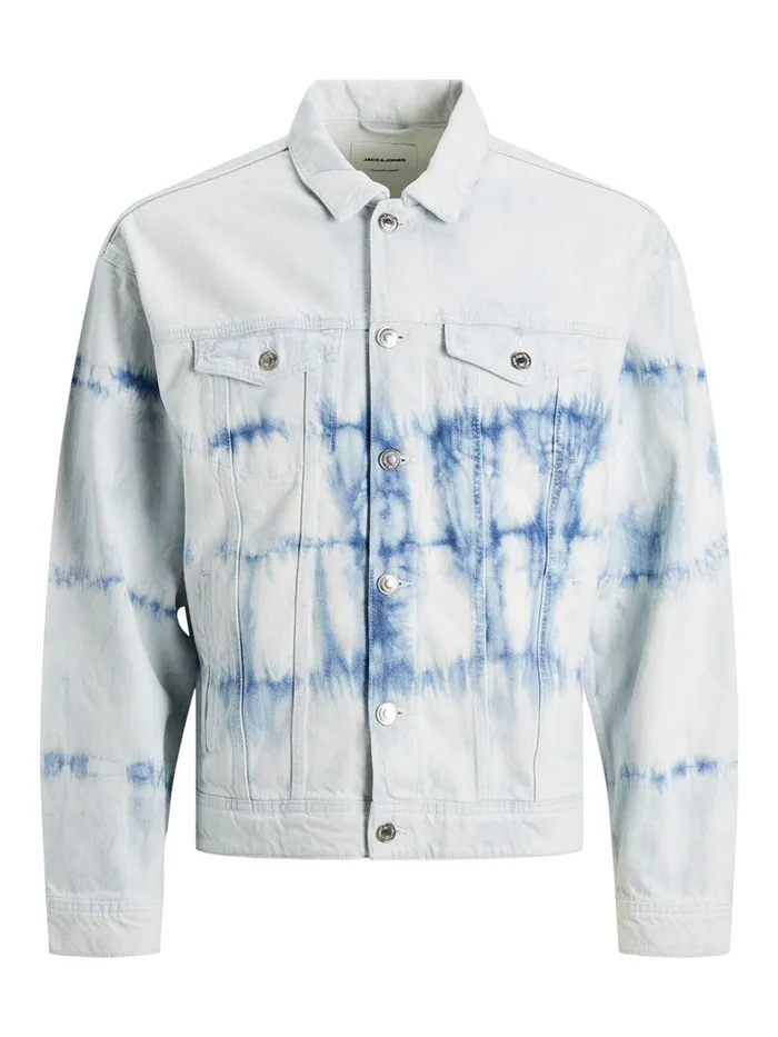 Denim Jackets JACK and JONES Mens JEAN CJ 504 DENIM JACKET White White Denim