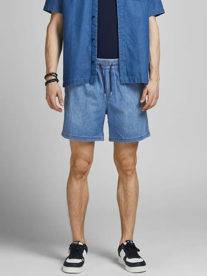 Denim Shorts JACK and JONES Mens JACK JOGGER AKM 225 DENIM SHORTS Blue Blue Denim Cheap On Sale