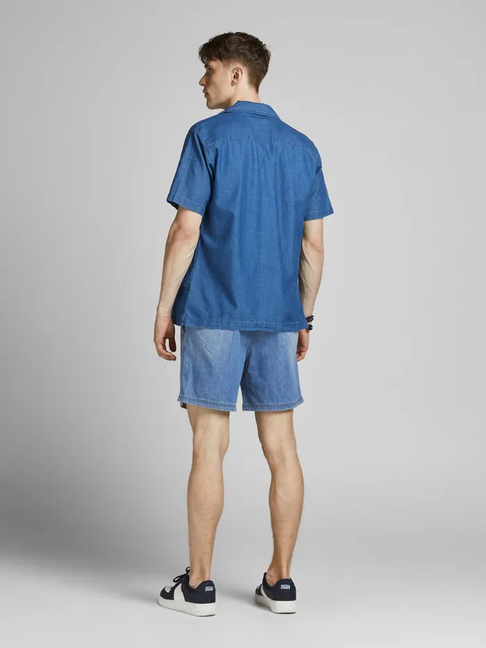 Denim Shorts JACK and JONES Mens JACK JOGGER AKM 225 DENIM SHORTS Blue Blue Denim Cheap On Sale