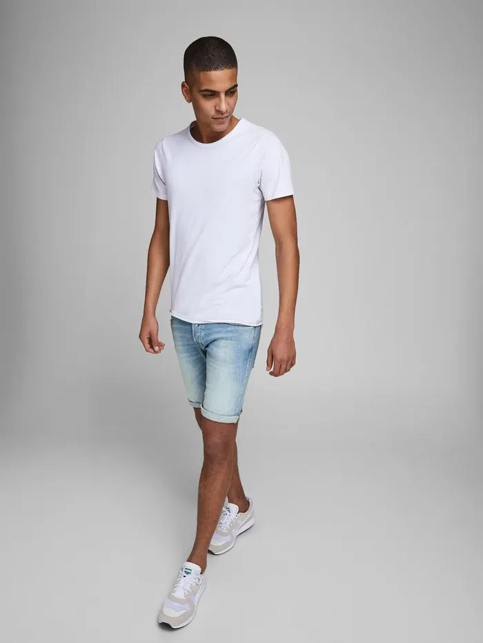 Denim Shorts JACK and JONES Mens RICK ORG JJ 657 50SPS DENIM SHORTS Blue Blue Denim On Sale