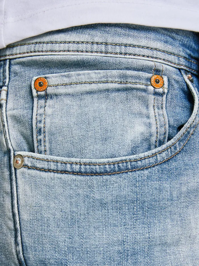 Denim Shorts JACK and JONES Mens RICK ORG JJ 657 50SPS DENIM SHORTS Blue Blue Denim On Sale
