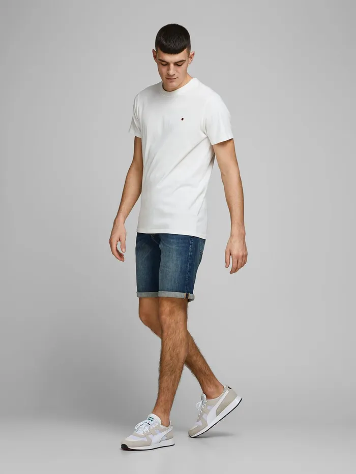 Denim Shorts JACK and JONES Mens RICK ORIGINAL AGI 005 DENIM SHORTS Blue Blue Denim Gift for Friend