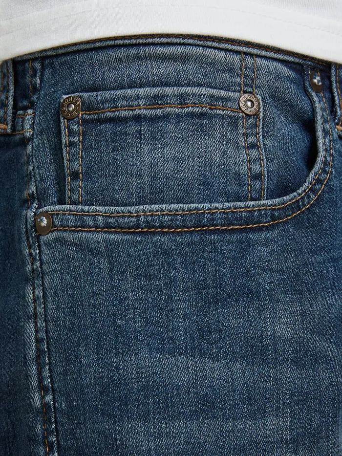 Denim Shorts JACK and JONES Mens RICK ORIGINAL AGI 005 DENIM SHORTS Blue Blue Denim Gift for Friend