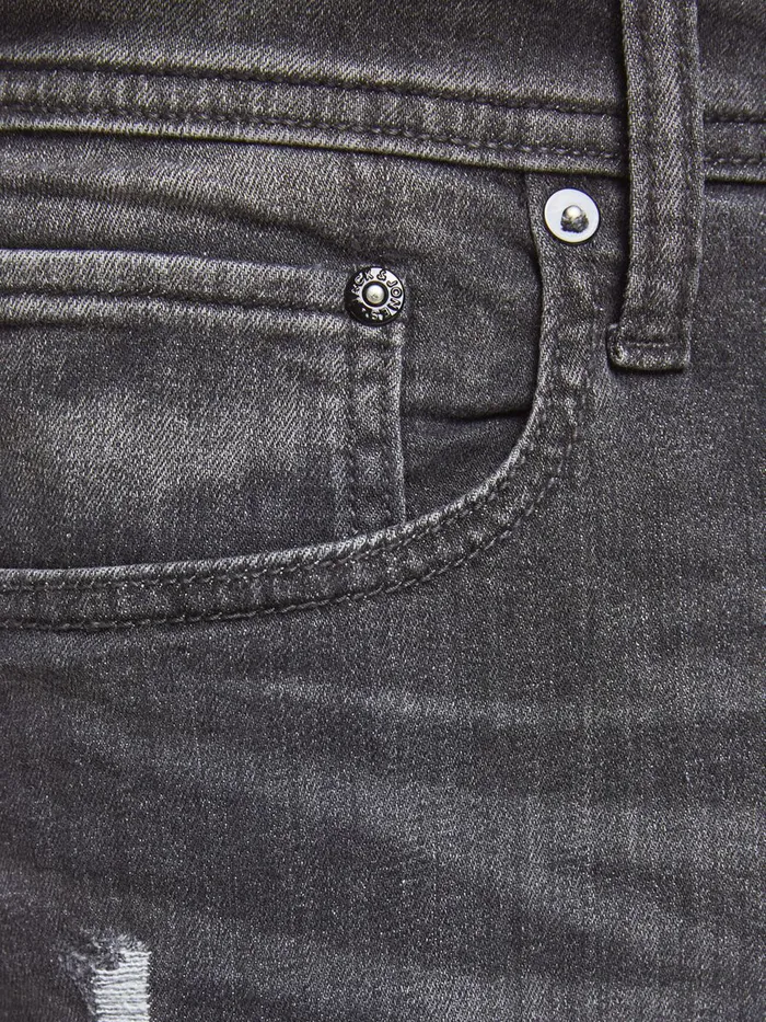 Denim Shorts JACK and JONES Mens RICK ORIGINAL AGI 200 DENIM SHORTS Grey Black Denim Popular