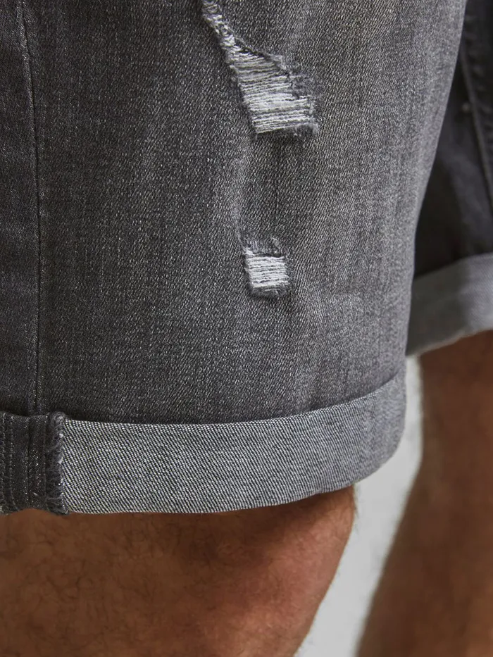 Denim Shorts JACK and JONES Mens RICK ORIGINAL AGI 200 DENIM SHORTS Grey Black Denim Popular