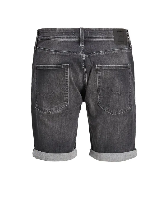 Denim Shorts JACK and JONES Mens RICK ORIGINAL AGI 200 DENIM SHORTS Grey Black Denim Popular