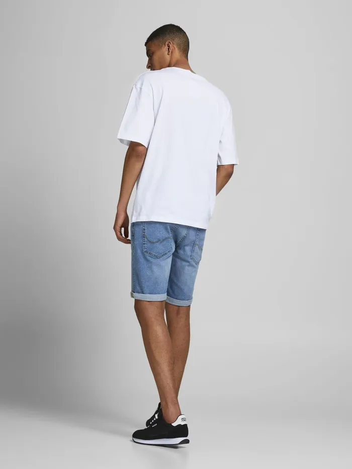 Denim Shorts JACK and JONES Mens RICK ORIGINAL NA 030 DENIM SHORTS Blue Blue Denim For Sale