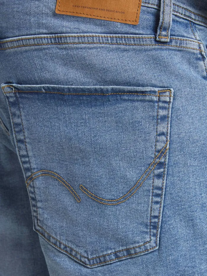 Denim Shorts JACK and JONES Mens RICK ORIGINAL NA 030 DENIM SHORTS Blue Blue Denim For Sale