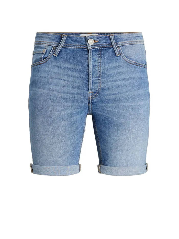 Denim Shorts JACK and JONES Mens RICK ORIGINAL NA 030 DENIM SHORTS Blue Blue Denim For Sale