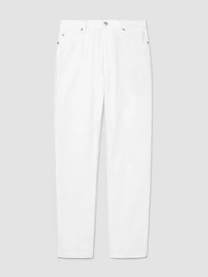 Denim Women Eileen Fisher Organic Cotton Denim HighWaisted Jean White