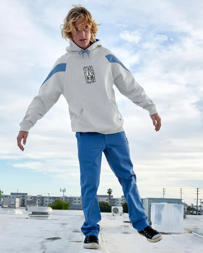 Dental Pullover Hoodie 8211 Heather Grey Mens Volcom Hoodies and Sweatshirts