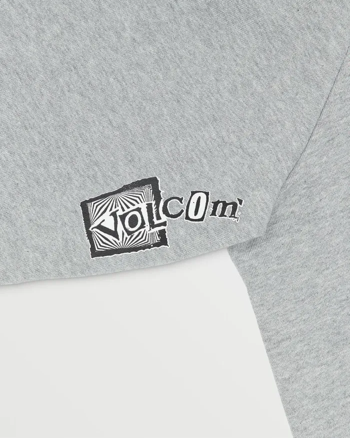 Dental Pullover Hoodie 8211 Heather Grey Mens Volcom Hoodies and Sweatshirts