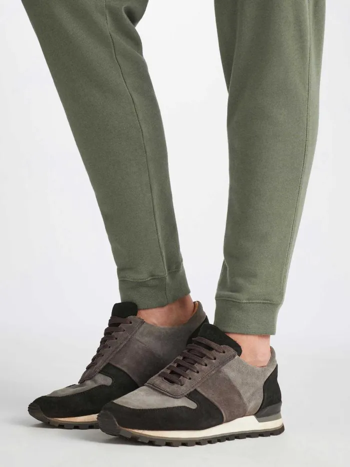 Derek Rose Casual Pants Men Sweatpants Quinn Cotton Modal Soft Green