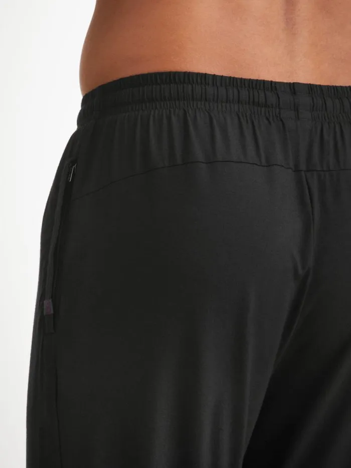 Derek Rose Casual Pants Men Track Pants Basel Micro Modal Stretch Black