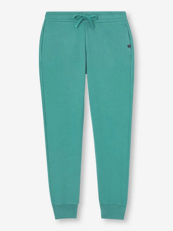 Derek Rose Casual Pants Women Sweatpants Quinn Cotton Modal Stretch Teal