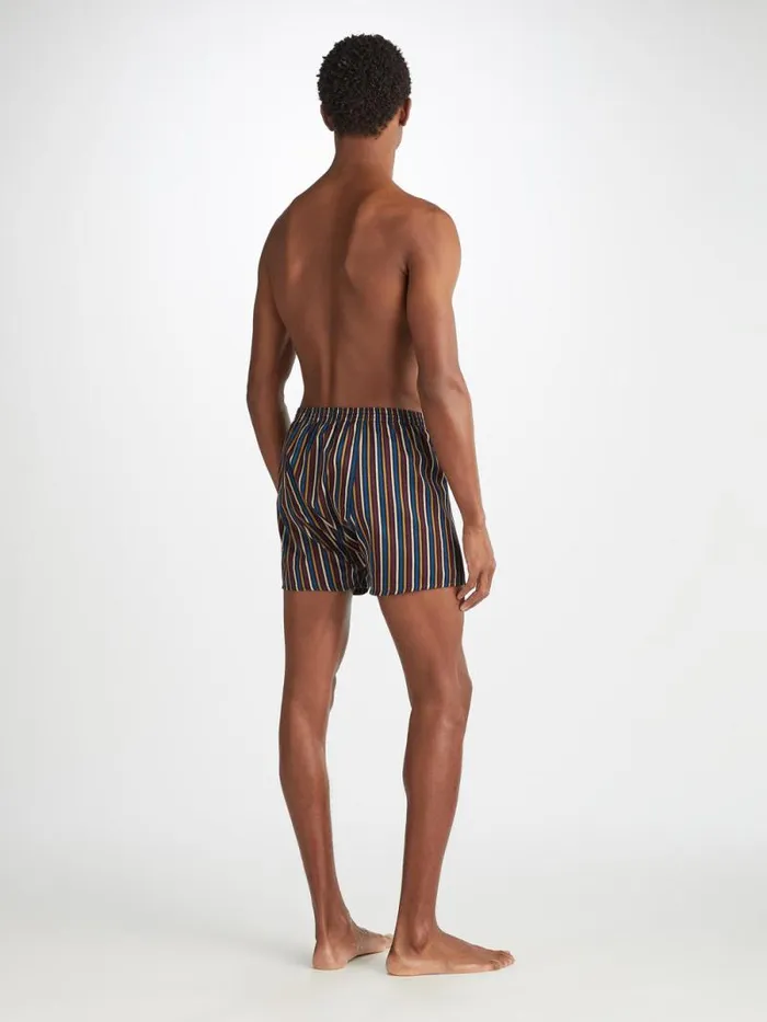 Derek Rose Classic Fit Boxer Shorts Men Classic Fit Boxers Wellington 57 Cotton Navy