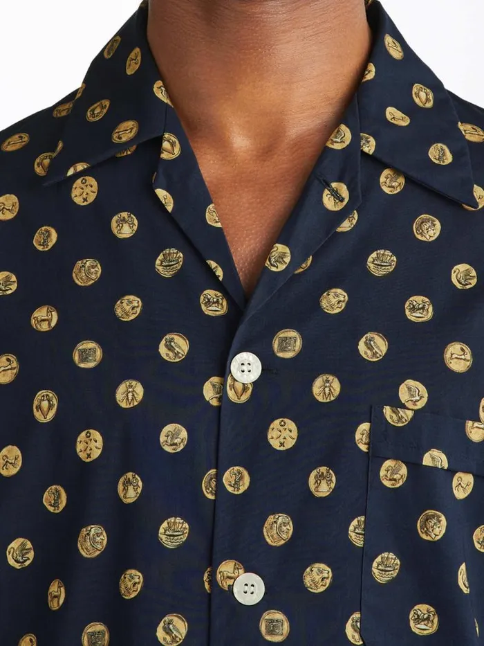 Derek Rose Classic Fit Pajamas Men Classic Fit Pajamas Ledbury 78 Cotton Batiste Navy
