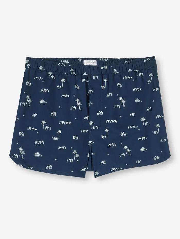 Derek Rose Modern Fit Boxer Shorts Men Modern Fit Boxers Nelson 99 Cotton Batiste Navy