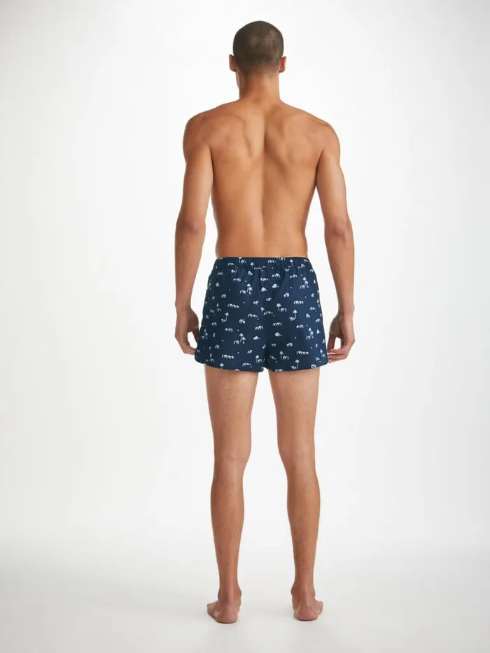 Derek Rose Modern Fit Boxer Shorts Men Modern Fit Boxers Nelson 99 Cotton Batiste Navy