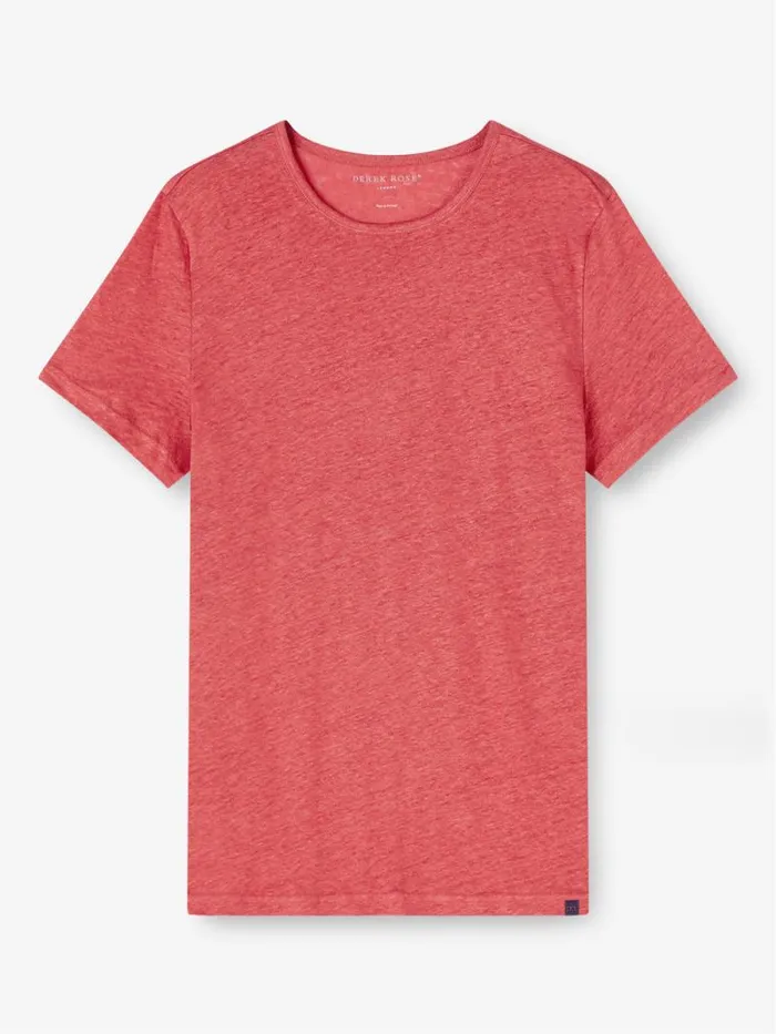 Derek Rose Short Sleeve TShirts Men TShirt Jordan Linen Soft Red