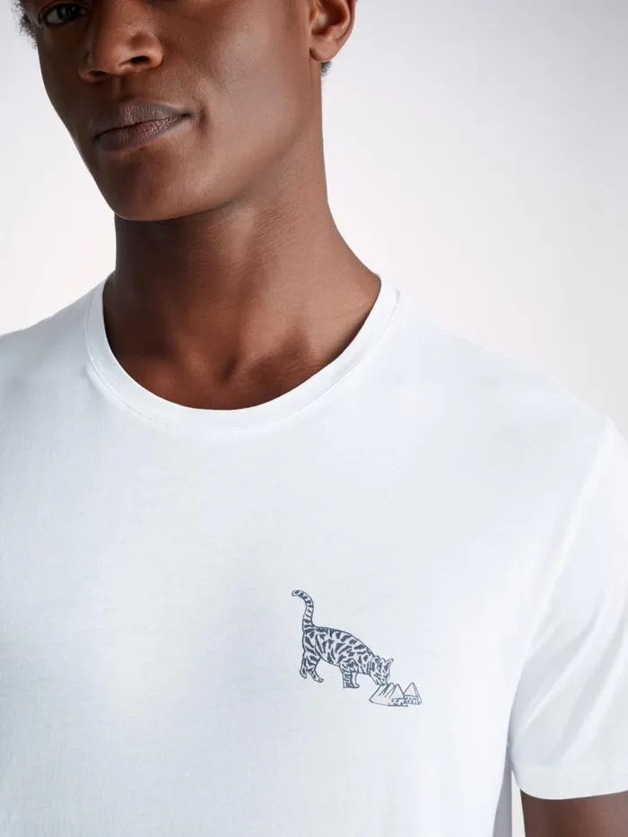 Derek Rose Short Sleeve TShirts Men TShirt Ripley 16 Pima Cotton White