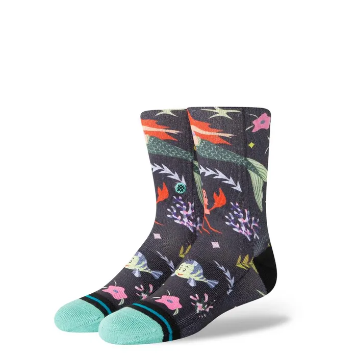 Disney 100 Este Preda X Stance Poly Crew Socks Ariel By Estee Kids 8211 Teal Kids Stance Kids