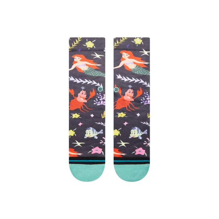 Disney 100 Este Preda X Stance Poly Crew Socks Ariel By Estee Kids 8211 Teal Kids Stance Kids