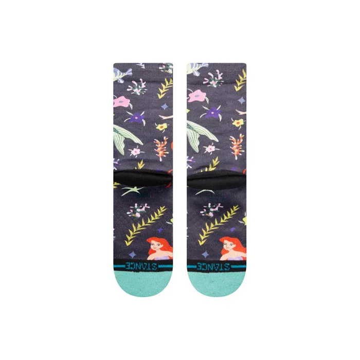 Disney 100 Este Preda X Stance Poly Crew Socks Ariel By Estee Kids 8211 Teal Kids Stance Kids