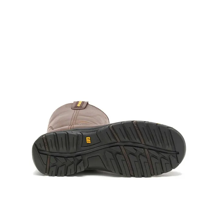 Drawbar PullOn Work Boot Summer Brown Men Cat Footwear Boots