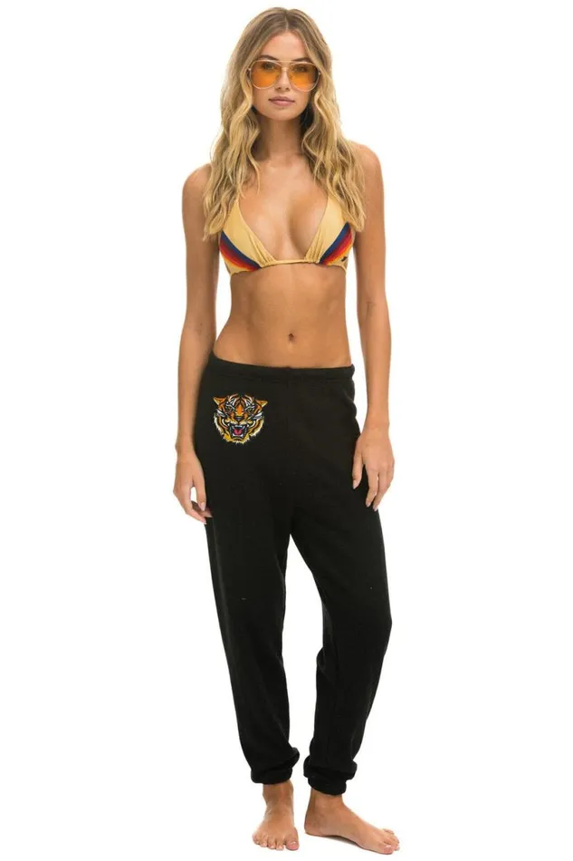 Dreamland Tiger Sweatpants 8211 Black Women Aviator Nation Sweatpants
