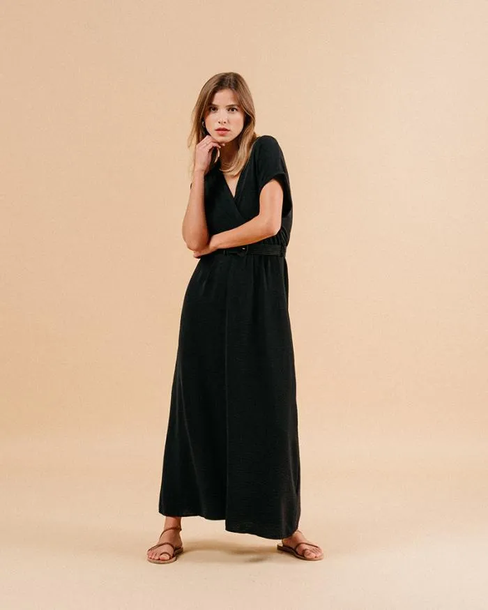 DRESS AUBERGINE MAUD Shop Grace and Mila Long Dresses