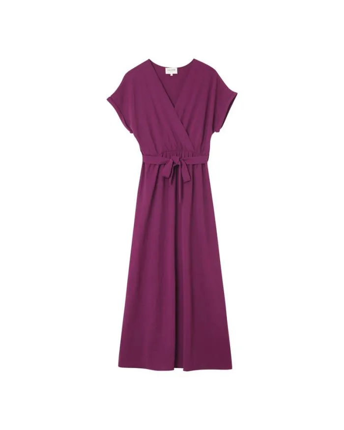 DRESS AUBERGINE MAUD Shop Grace and Mila Long Dresses