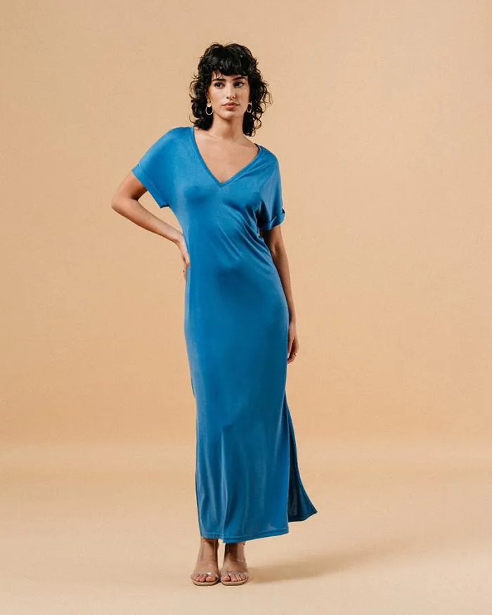 DRESS BLEU MARGAUX Shop Grace and Mila Long Dresses