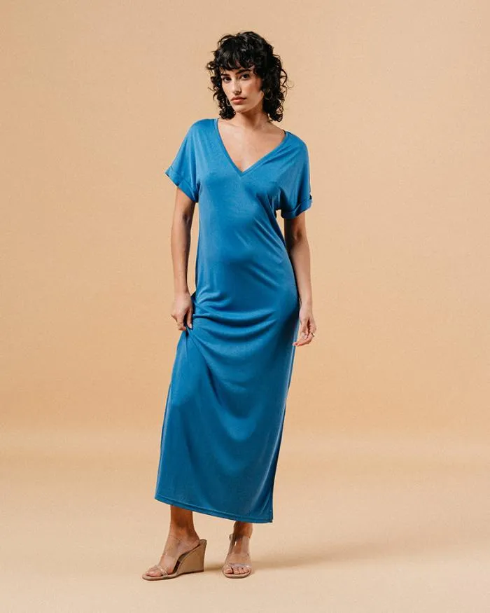 DRESS BLEU MARGAUX Shop Grace and Mila Long Dresses
