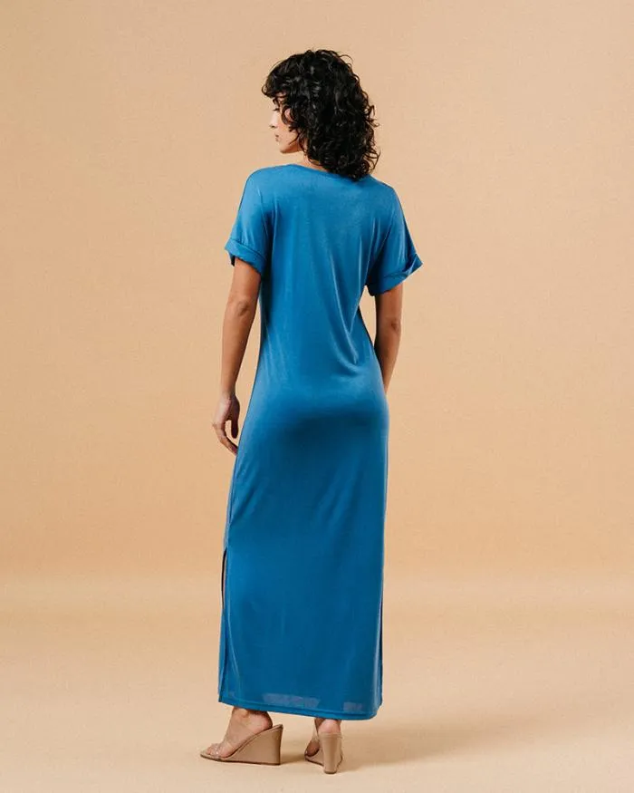 DRESS BLEU MARGAUX Shop Grace and Mila Long Dresses
