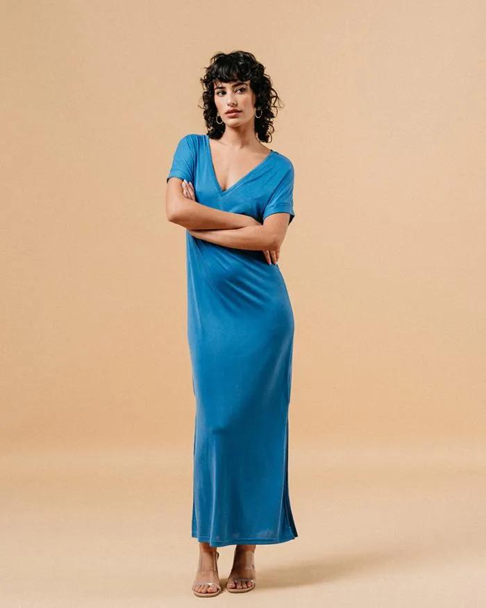 DRESS BLEU MARGAUX Shop Grace and Mila Long Dresses