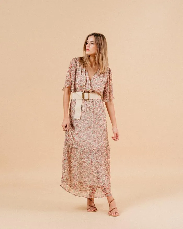 DRESS ECRU MARISSA Shop Grace and Mila Printed Dresses