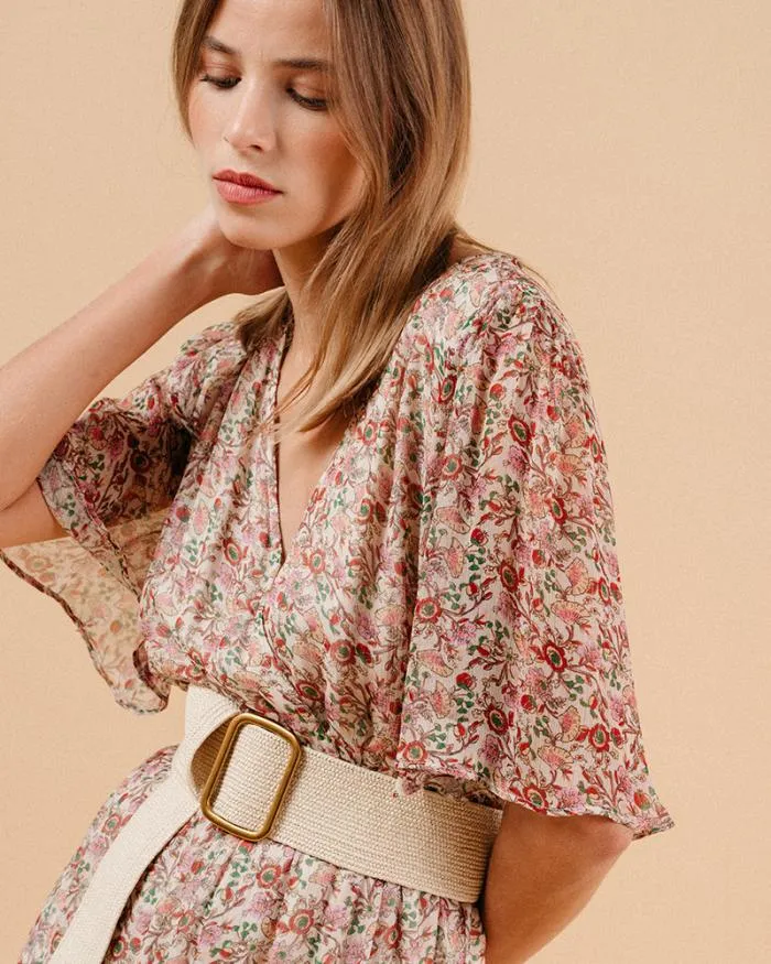 DRESS ECRU MARISSA Shop Grace and Mila Printed Dresses