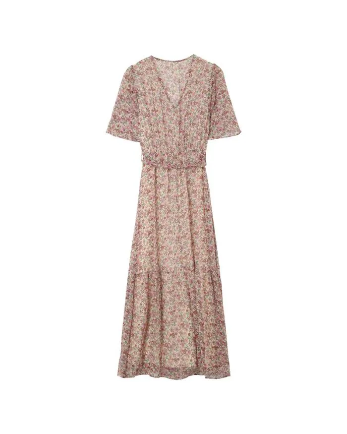 DRESS ECRU MARISSA Shop Grace and Mila Printed Dresses