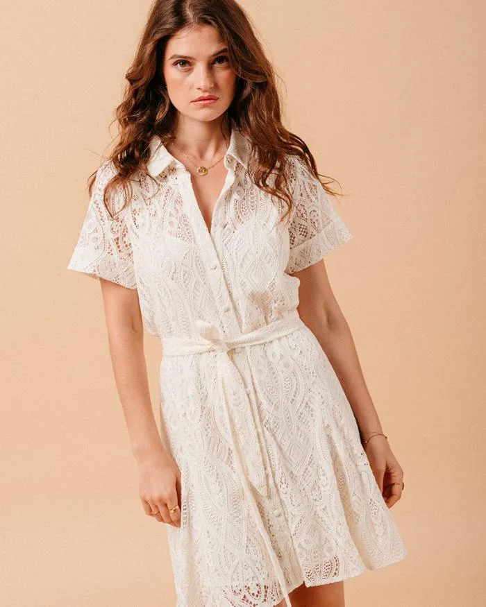 DRESS ECRU MOLIERE Shop Grace and Mila Formal Dresses