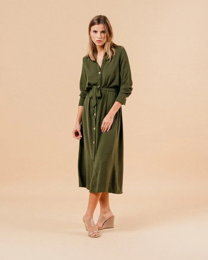 DRESS KAKI MANOLO Shop Grace and Mila Long Dresses