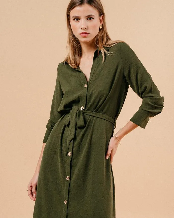 DRESS KAKI MANOLO Shop Grace and Mila Long Dresses
