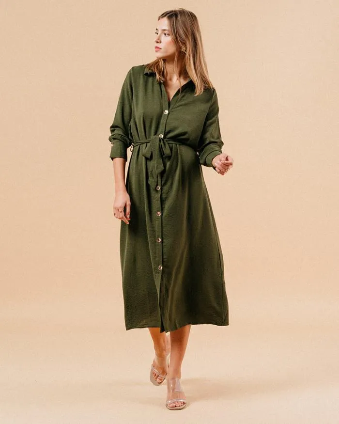 DRESS KAKI MANOLO Shop Grace and Mila Long Dresses