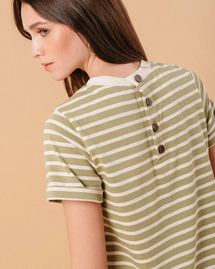 DRESS KAKI MONTMARTRE Shop Grace and Mila Printed Dresses