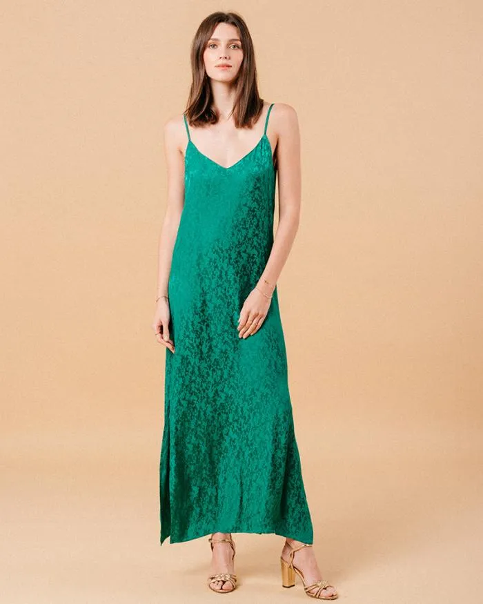 DRESS VERT MICHAELA Shop Grace and Mila Long Dresses