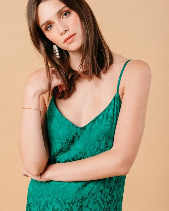DRESS VERT MICHAELA Shop Grace and Mila Long Dresses