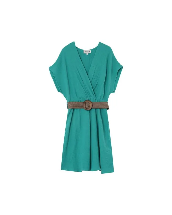 DRESS VERT MYRTILLE Shop Grace and Mila Short Dresses