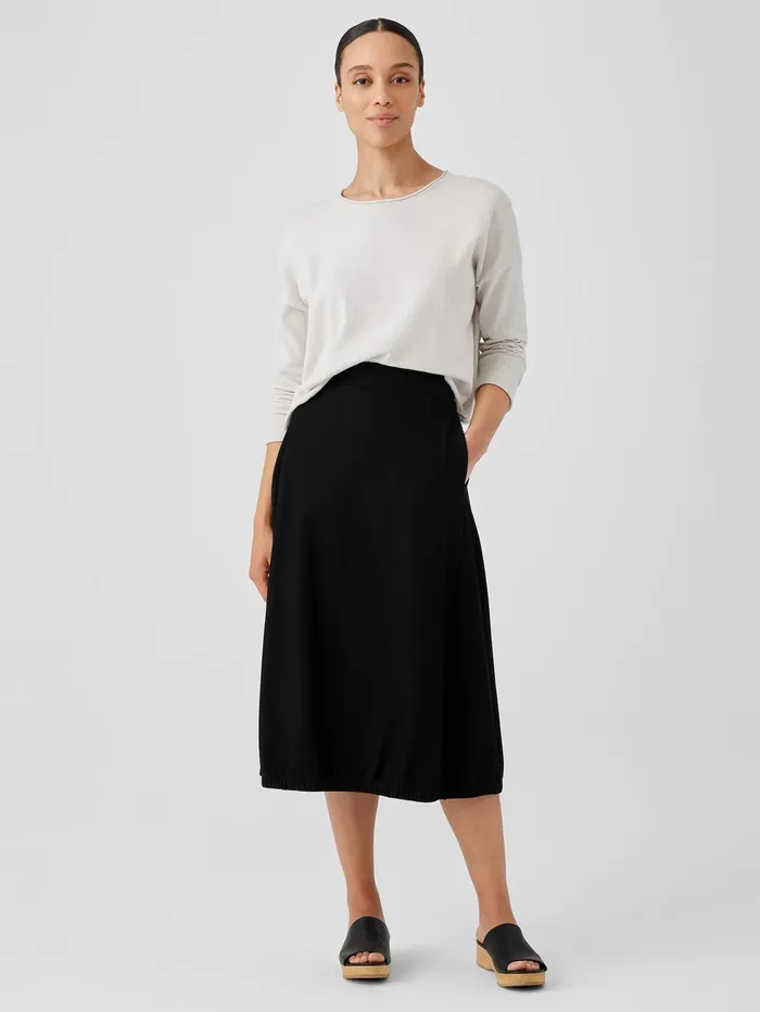 Dresses and Skirts Women Eileen Fisher Washable Stretch Crepe Lantern Skirt Black Dresses and Skirts Women Eileen Fisher Washable Stretch Crepe Lantern Skirt Black